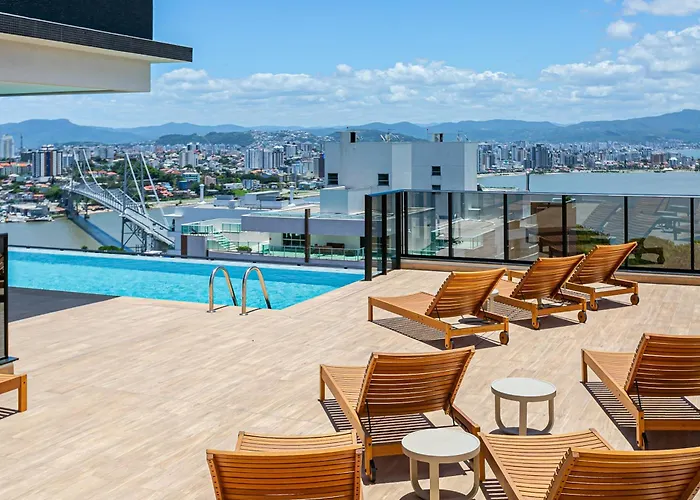 Studios Tower By Viva - Predio Com Piscina No Rooftop No Centro De Floripa